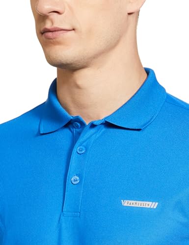 Image of Van Heusen Men's Cotton Solid Regular Fit Polo Shirt