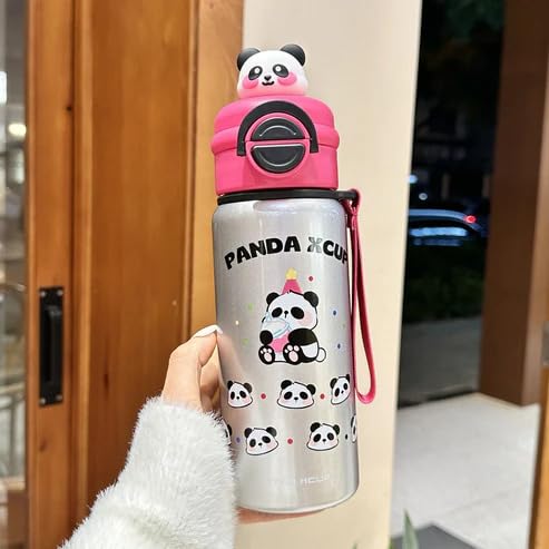 Image of 2 in 1 Stainless Steel Insulated Sipper Water Bottle with Straw & Flip Lid | Leakproof Thermos Flask for Kids & Adults | BPA-Free Travel Thormos with Handle & Wrist Strap- 550 Ml (Any 1)