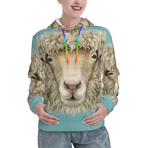 Sweat à capuche rétro EdWal pour femme au style quotidien
