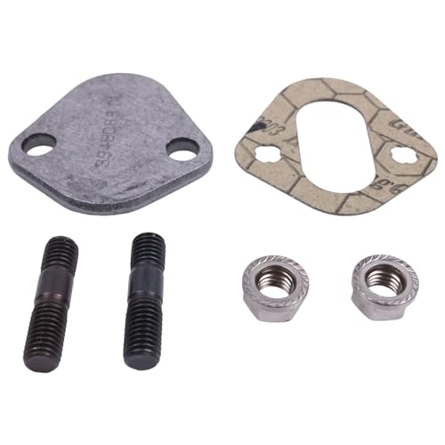 Image of Fuel Pump Cover Plate Kit Steel Cover Plate Cover Plate Gasket Studs Nuts Compatible with 89-98 Cummins 12V 4BT 6BT Engine 3914304-A, 3939258-A, 3948083-A