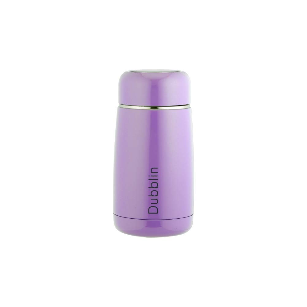 Dubblin Mini Premium Stainless Steel Double Wall Vacuum Insulated BPA Free Water Bottle, Sports Thermos Flask Keeps Hot 6 Hours, Cold 12 Hours (Violet 260 ML) (B08F7V4QSV) Amazon Price History, Amazon Price Tracker