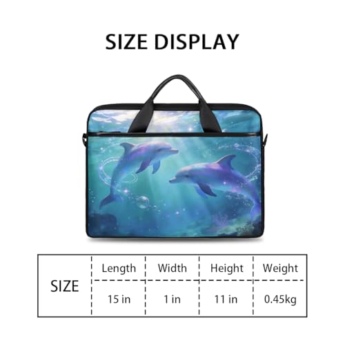 Maletín para laptop unisex azul océano 14-15 pulg. miniatura 2