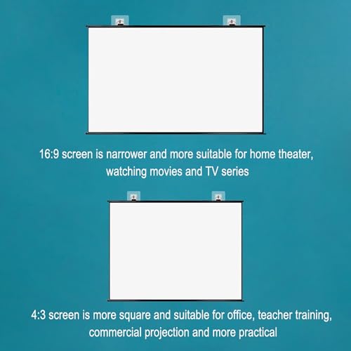 Pantalla portátil manual retráctil para proyector miniatura 5