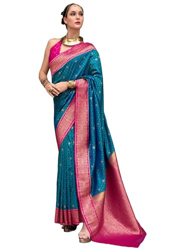 Sari traditionnel femme pure soie douce 12045 vêtement indien XXL décontracté