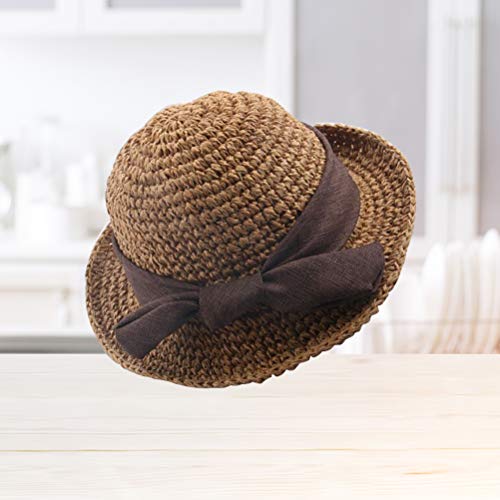 Chapéu de palha infantil TENDYCOCO chapéu de sol chapéu de verão para atividades ao ar livre