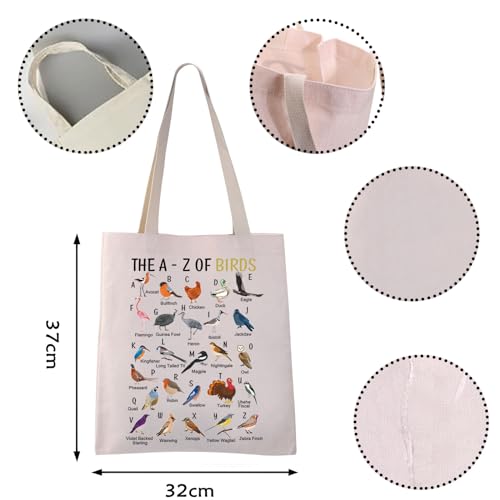 Bolso Tote VAMSII Birdwatching de Tela Canvas miniatura 4