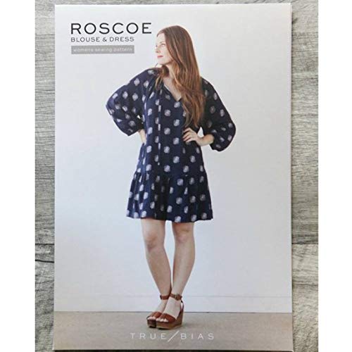 Chemisier et robe Roscoe patron à col froncé Véritable Biais