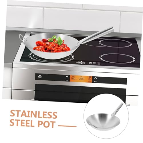Wok de acero inoxidable antigripante 12 pulgadas miniatura 7