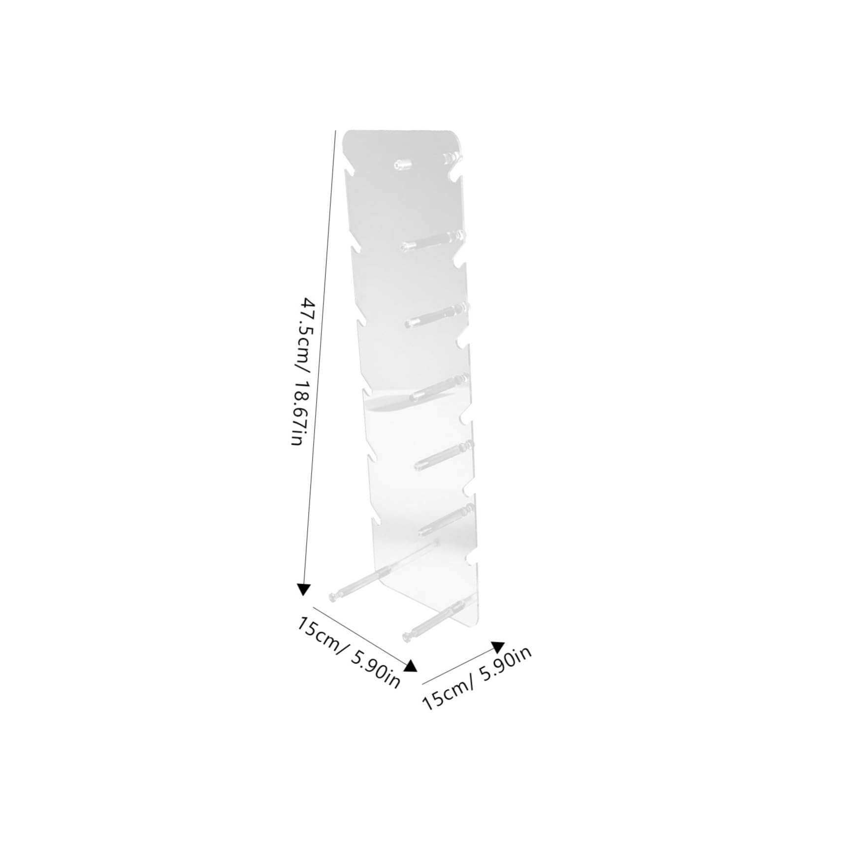 MAGICLULU Support à Lunettes Transparent Organisateur de Lunettes de Soleil Lunettes Optiques Présentoir Multifonctionnel Compact pour Rangement sur Table