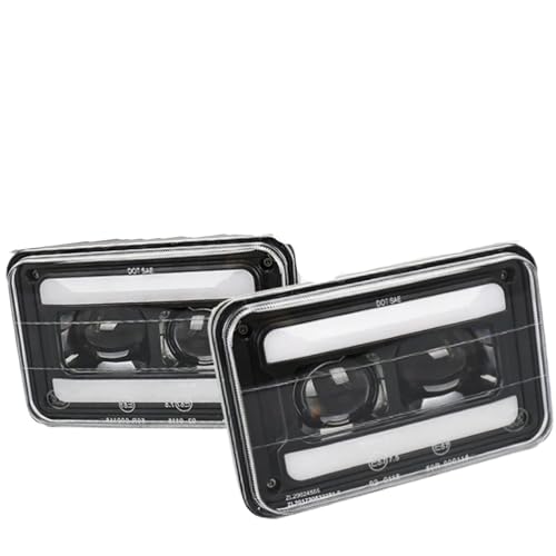 Phares LED rectangulaires 4x6 H4651 pour American Motors Concord Eagle