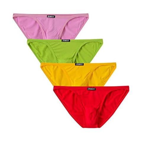 JINSHI Bikini Brief Men Breathable Tag-Free Mens Underwear Pack XXXL Cover
