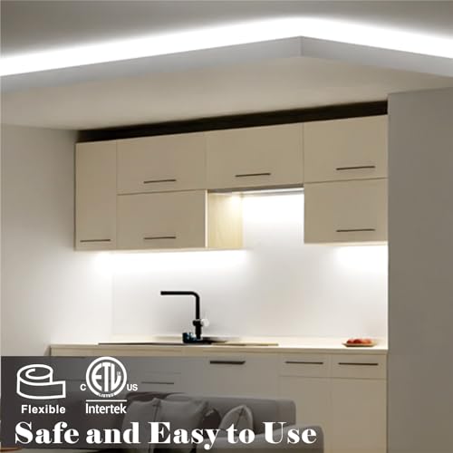 Tira LED blanca brillante 16.4 pies 6500K impermeable miniatura 4