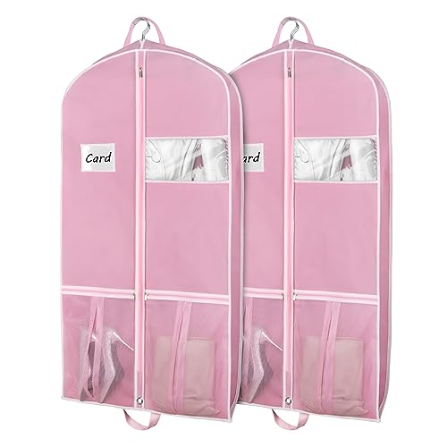 Zilink Travel Garment Bag with Pockets, Heavy Duty Suit Bag for Travel 43in