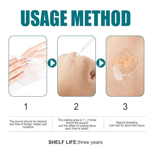 Fgeakl LIQUID BAND AID 10Ml Liquid Bandage,Waterproof Liquid Bandage Quick-Dry Wounds Healing Gel Liquid Bandage  thumb #4