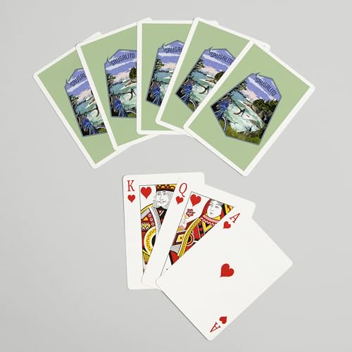 Lantern Press Sausalito, California, Juego de Cartas Poker miniatura 7