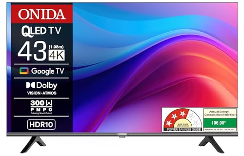 Image of Onida 108 cm (43 inches) Nexg Series 4K Ultra HD Smart QLED Google TV QZ43UI