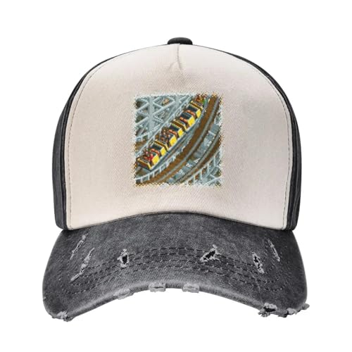 Photo de Rollercoaster Tycoon RCT 2 Wooden Roller Coaster Casquette de Baseball Visière Thermique Chapeau en Chapeau Homme Luxe Femmes