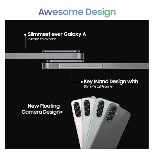 Image of Samsung Galaxy A56 5G (Awesome Graphite, 8GB, 256GB) | Metal Frame | Gemini Live | Awesome Intelligence (AI): Circle to Search, Instant Slo-Mo, Auto-Trim, Object Eraser | Flagship Grade Camera