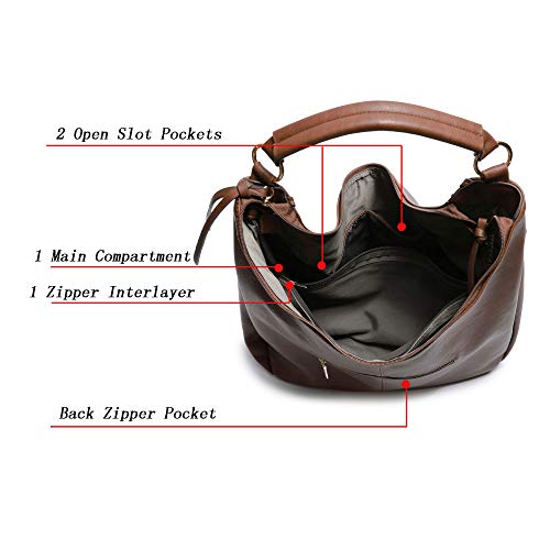 شنط هوبو كبيرة الحجم من الجلد الصناعي للنساء من كيلامال، شنطة كتف كروس أنيقة للشتاء