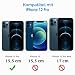 JETech Sichtschutz Schutzfolie für iPhone 12 Pro, 2+2 Stück
