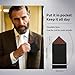 Mens Pre-Folded Pocket Squares on Card Pocket Handkerchief for Suit Accessories (Coffee Peak)