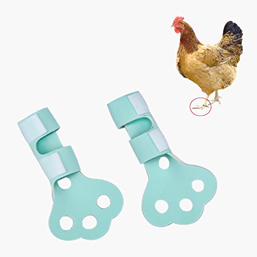 pranovo 2 Pack Chicken Protective Shoes for Silkie Leghorn Hen Small Booster Regular Hen Feet Paws Bumblefoot