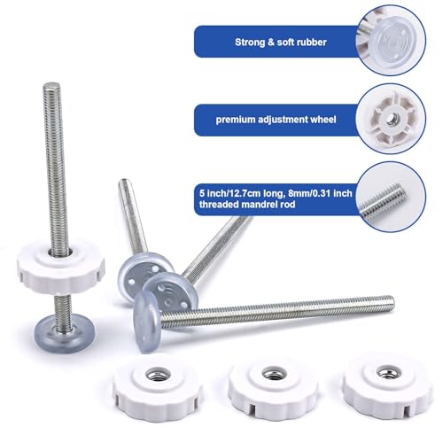 Miniatura 4 de 8uds Kit De Extensión Puerta, 4 Tornillos De Extensión Para Puerta De Bebé Con 4 Protectores De Pared Para Puerta De Bebé Extensor De Puerta Para Bebé Para Instalación A Presión