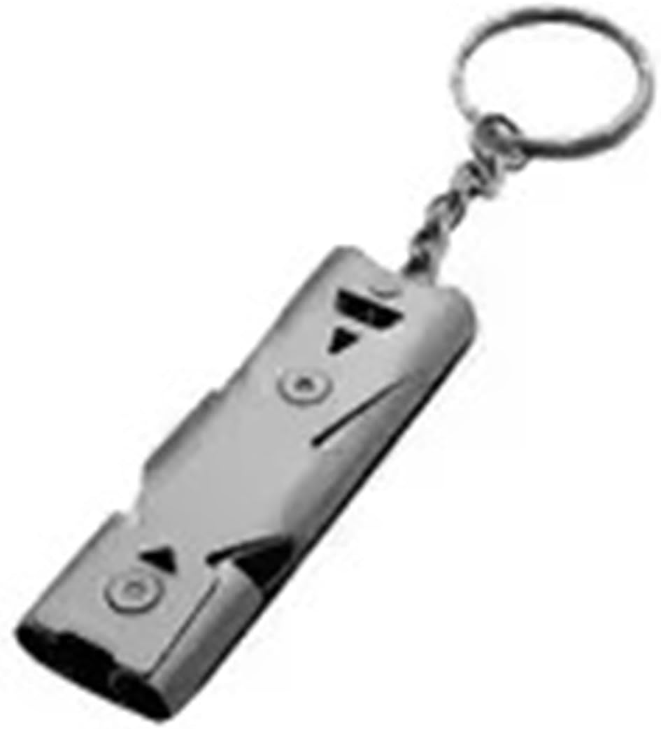 Emergency Whistle 10Pcs Double Pipe Whistle Pendant Keychain High Decibel Portable Outdoor Survival Emergency Camping Tool Multifunction Whistle