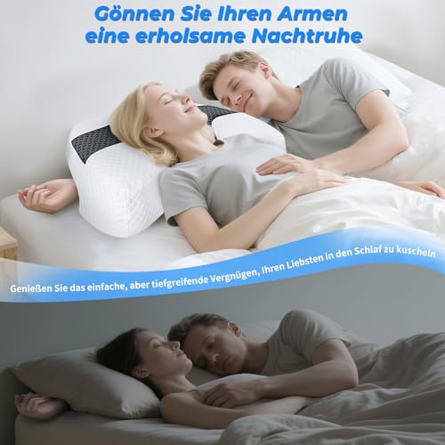 Oreiller bras mémoire forme ergonomique cervical haut de gamme - 8
