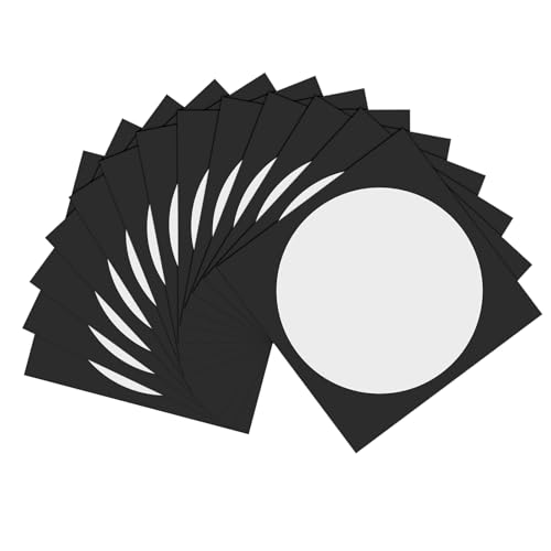 Papier cartonné avec bordures PATIKIL noir | 24 feuilles 33x33 cm 230g