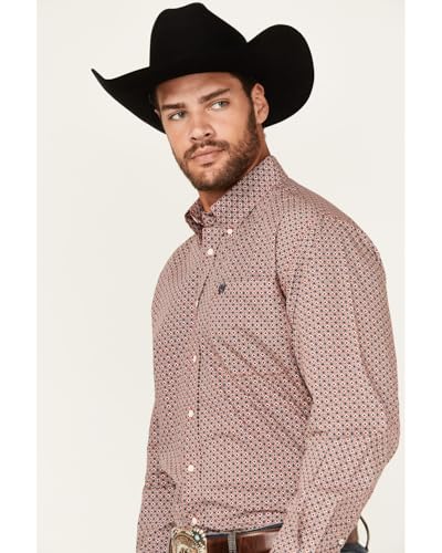 Cinch Western Shirt Mens Long Sleeve Geometric Print Button MTW11058042