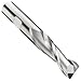 Niagara Cutter N20384 High Speed Steel Square Nose End Mill, Weldon Shank, Uncoated Bright Finish, Roughing/Finishing Cut, 30-Degree, 2-Flute, 3.875" OAL, 1.188" Cut Diameter, 0.75" Shank Diameter