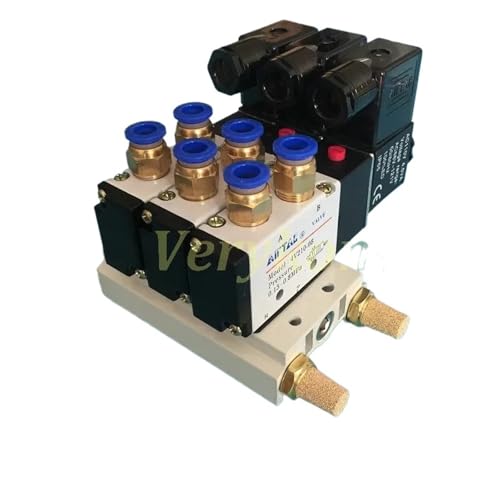 Bloc d'électrovanne 4V210-08 pour centraliser vos circuits pneumatiques et réduire le bruit - 3