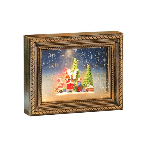 Décoration de Noël rotative avec image pour une ambiance chaleureuse - 2