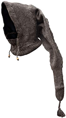 Cagoule écharpe en laine pointue doublée pour rester au chaud durant vos balades hivernales