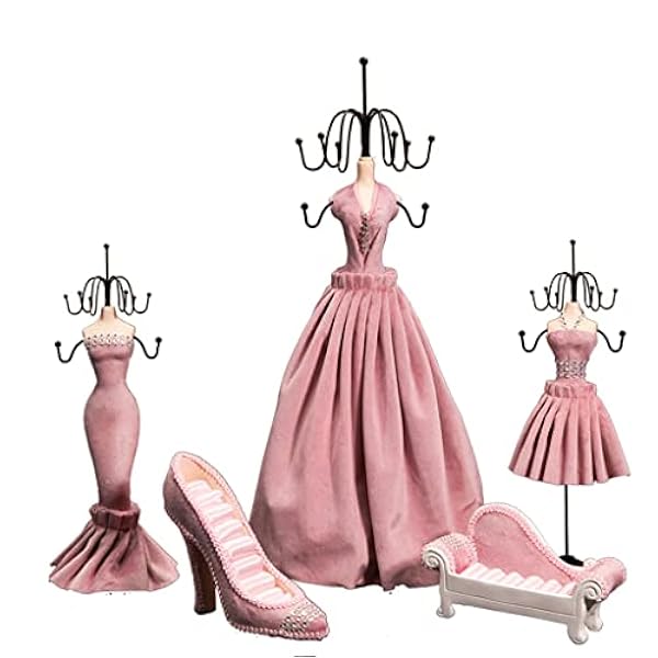 LXXSH Sieradenrek, Oorstekers, Ringen, Kettingen, Sieradendisplay, Opbergrekken, Cadeaus for Vriendinnen en Vriendinnen