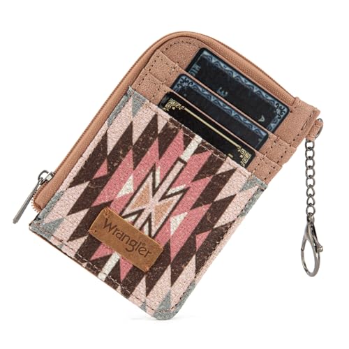 Image of Wrangler Western Card Wallet for Women Aztec Credit Card Holder for Women
