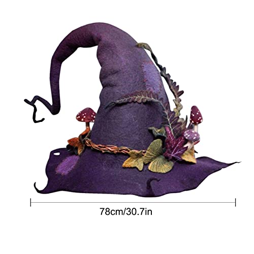 bruxa, fantasias bruxa dia das bruxas para mulheres, fantasia bruxa adulta, bruxa lã feltro touca tr
