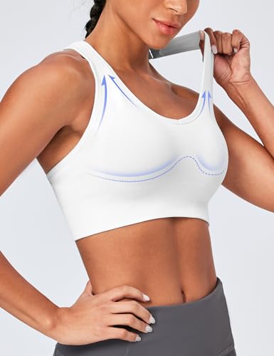 Heathyoga Adjustable High Impact Sports Bras for Women High Support Padded Workout Bras Strappy Sports Bra Pack for Yoga4