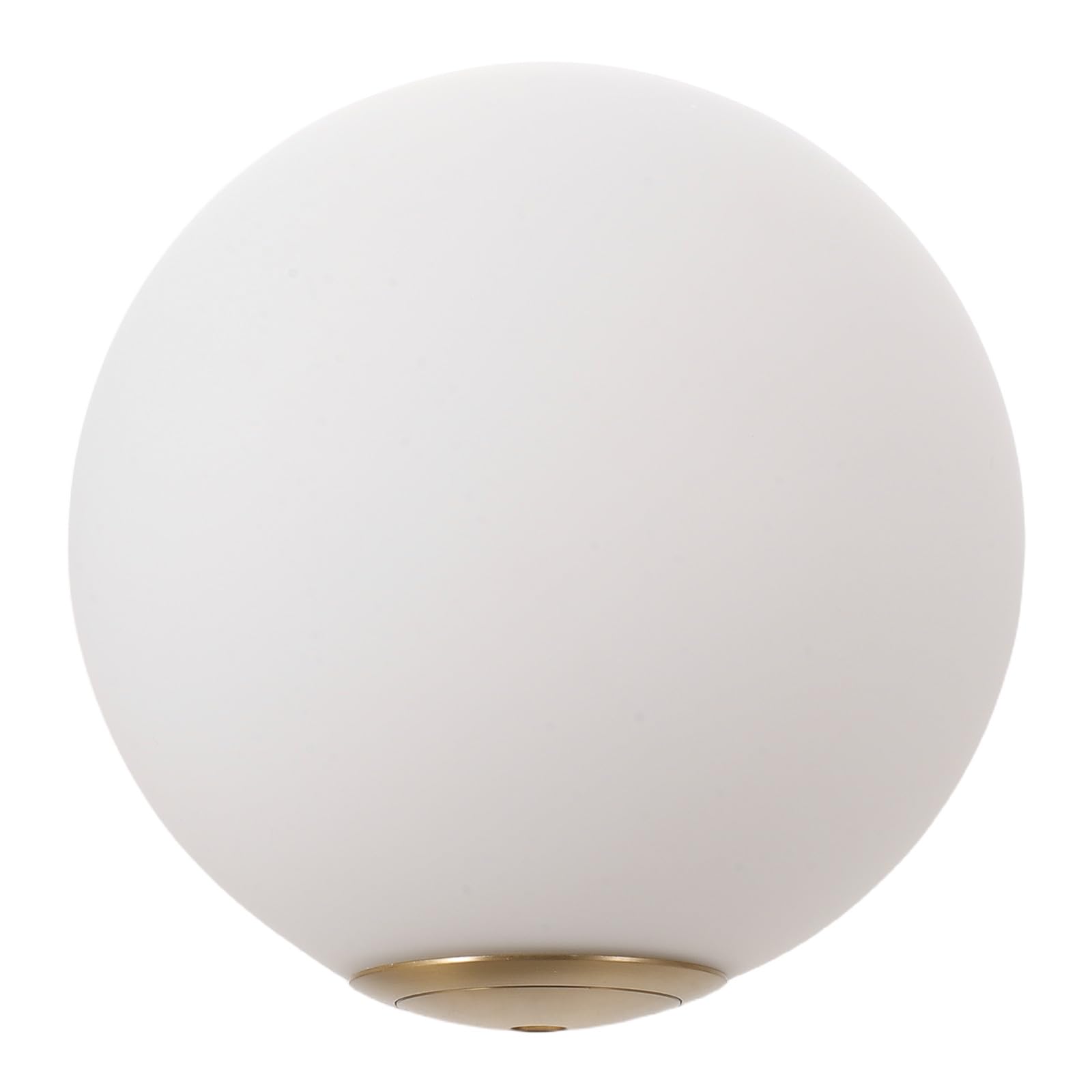 INOOMP Paralume a globo in vetro bianco satinato, diametro 7,1",