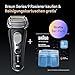 Braun Rasierer Herren Elektrisch Series 9 Pro+, 9567cc, Silber - Elektrorasierer, 5+1 Ultradünne Klingen, Barttrimmer mit 60 Min. Akku, Wasserdicht, Made in Germany, Inkl. Etui, 6in1 SmartCare Center