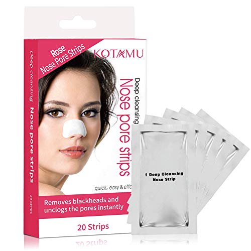 Blackhead Pore Strips, KOTAMU Blackhead Removal Deep Cleansing Pore Strips For Nose 20 Count Unclogging