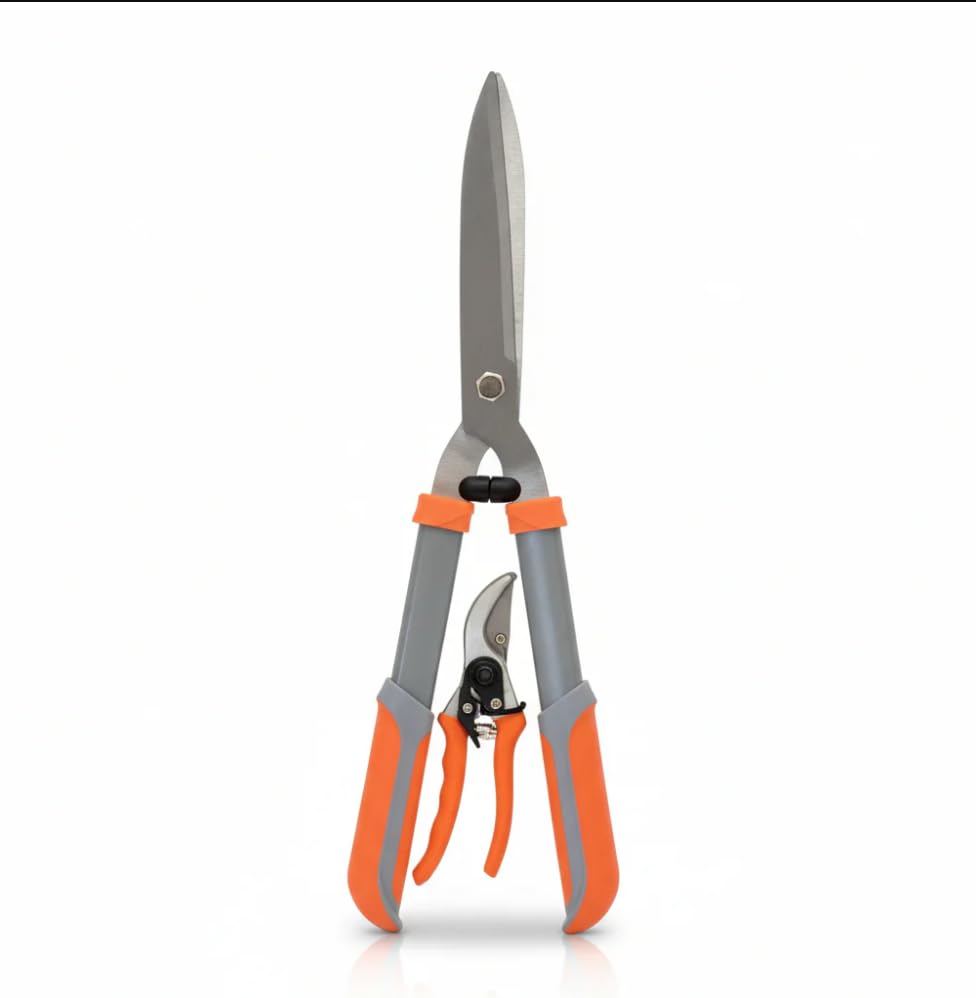 Impugnatura Ergonomica: Manici antiscivolo studiati per offrire il massimo comfort e una presa sicura anche durante lavori prolungati.