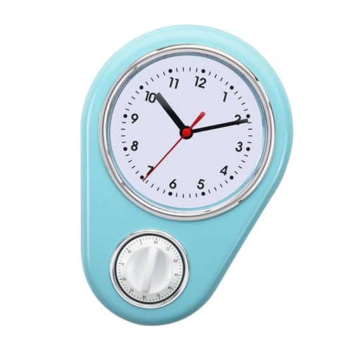 Horloge murale en plastique moderne et silencieuse pour un espace de travail - 2