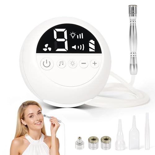 TopDirect Mini Microdermabrasion Machine Portable Diamond Dermabrasion Device with Adjustable Suction for Blackhead Removal Exfoliation Glowing & Smooth Skin Care at Home(Mini)