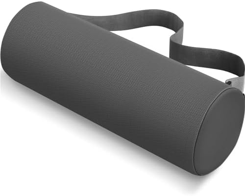 Seat Cushion, Lumbar Roll Support Pillow for Office Chair, Car, Gaming Chair, Memory Foam Back Cushion with Washable Cover for Relieving Back Pain & Improving Posture,Grey