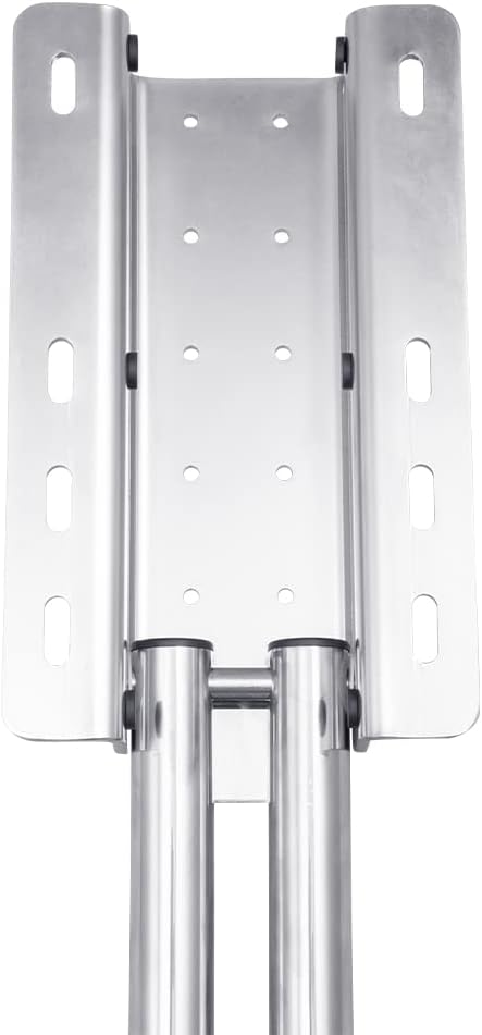 White Water AM1303UPM-316 Heavy Duty 316 Stainless Steel Marine Grade Boat Under Platform Telescoping Sport Dive Ladder, 3-Step with Treads