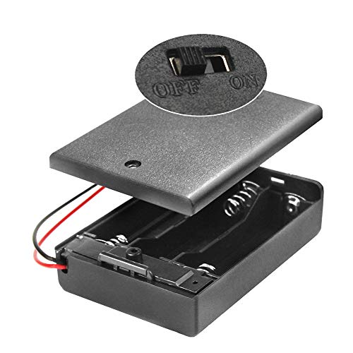 WayinTop 2 Set 650nm Laser Head Battery Holder for Sight Positioning Sighting Telescope, Adjustable Focus Lens Laser Red Line Diode Module 3-5V with Driver Plastic Lens + 4.5V AA Battery Holder