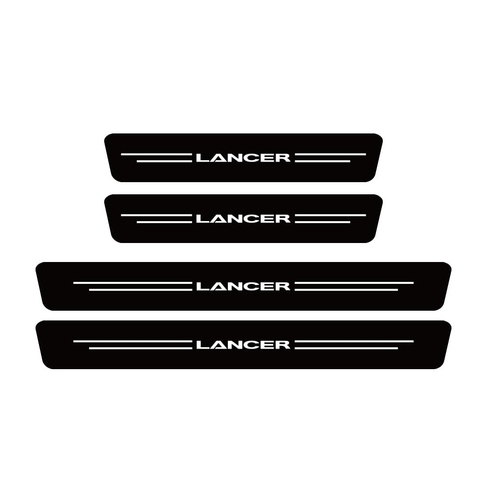 SDYAYFGE 4Pcs Kick Plates Car Door Sill Protector,for LANCER