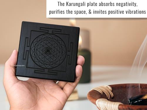 Image of Karungali Plate for Pooja (Shree Yantra)